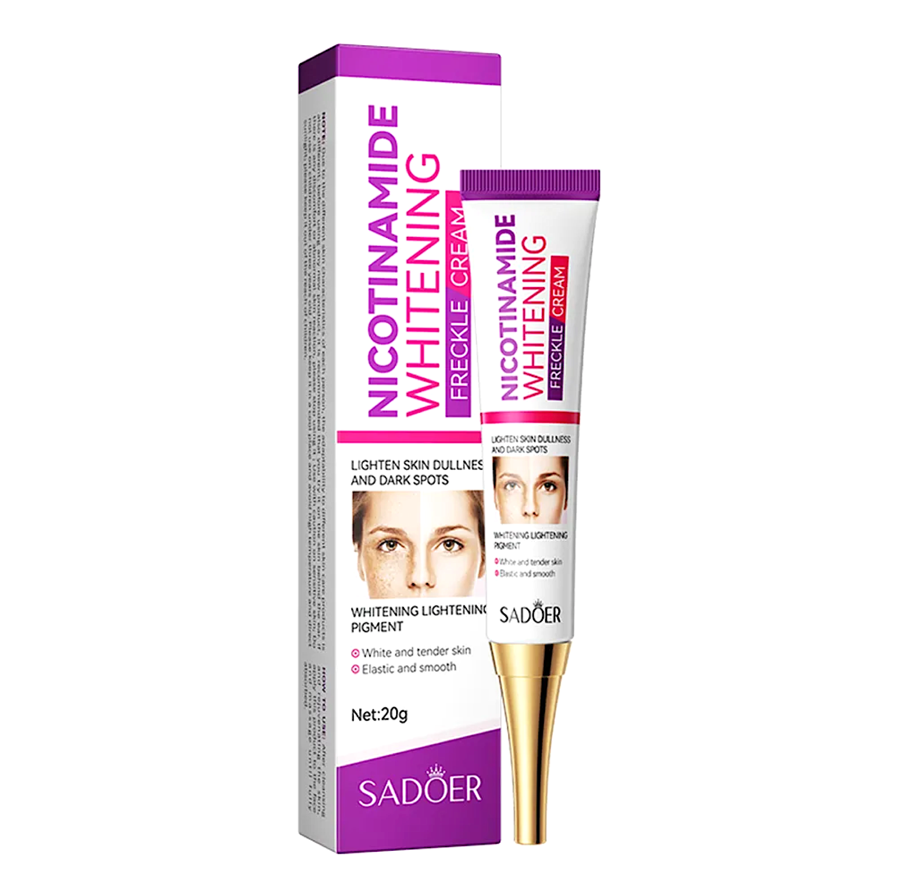 Sadoer Nicotinamide Whitening Freckle Cream 20ml Everything Keratin