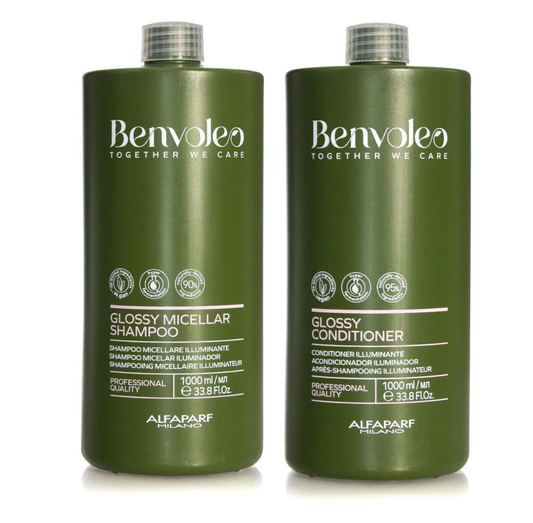 Alfaparf Benvoleo Glossy Michellar Shampoo and Conditioner 1000ml