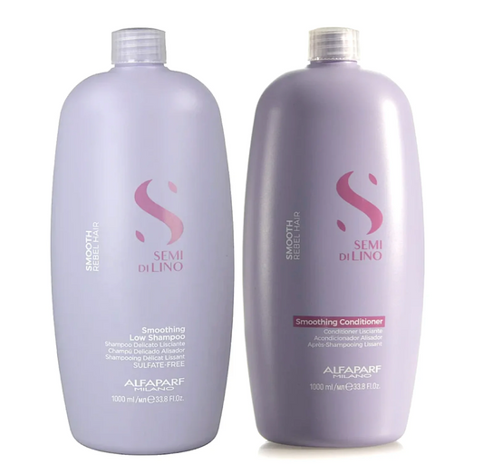 Alfaparf Milano Semi Di Lino Smooth Smoothing Shampoo and Conditioner 1000ml