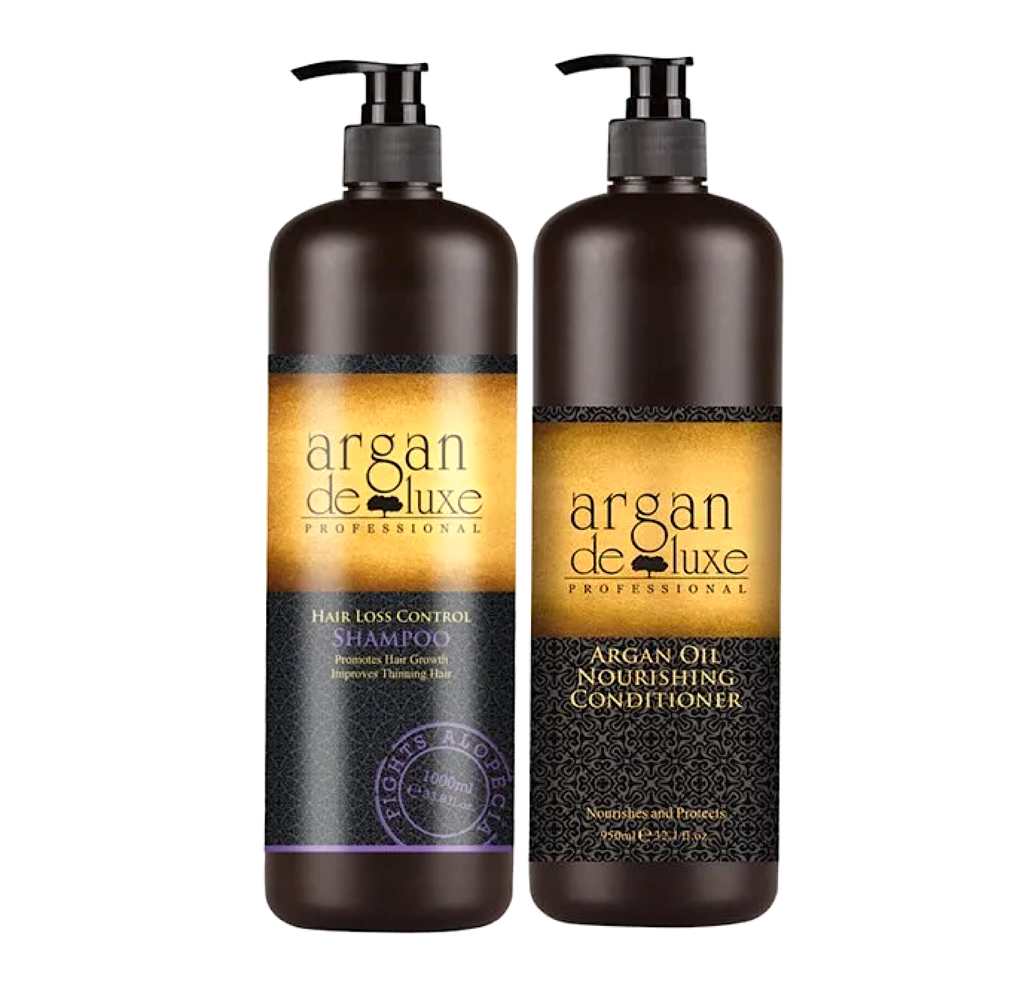 Argan De Luxe Hair Loss Control Shampoo and Nourishing Argan Condition ...