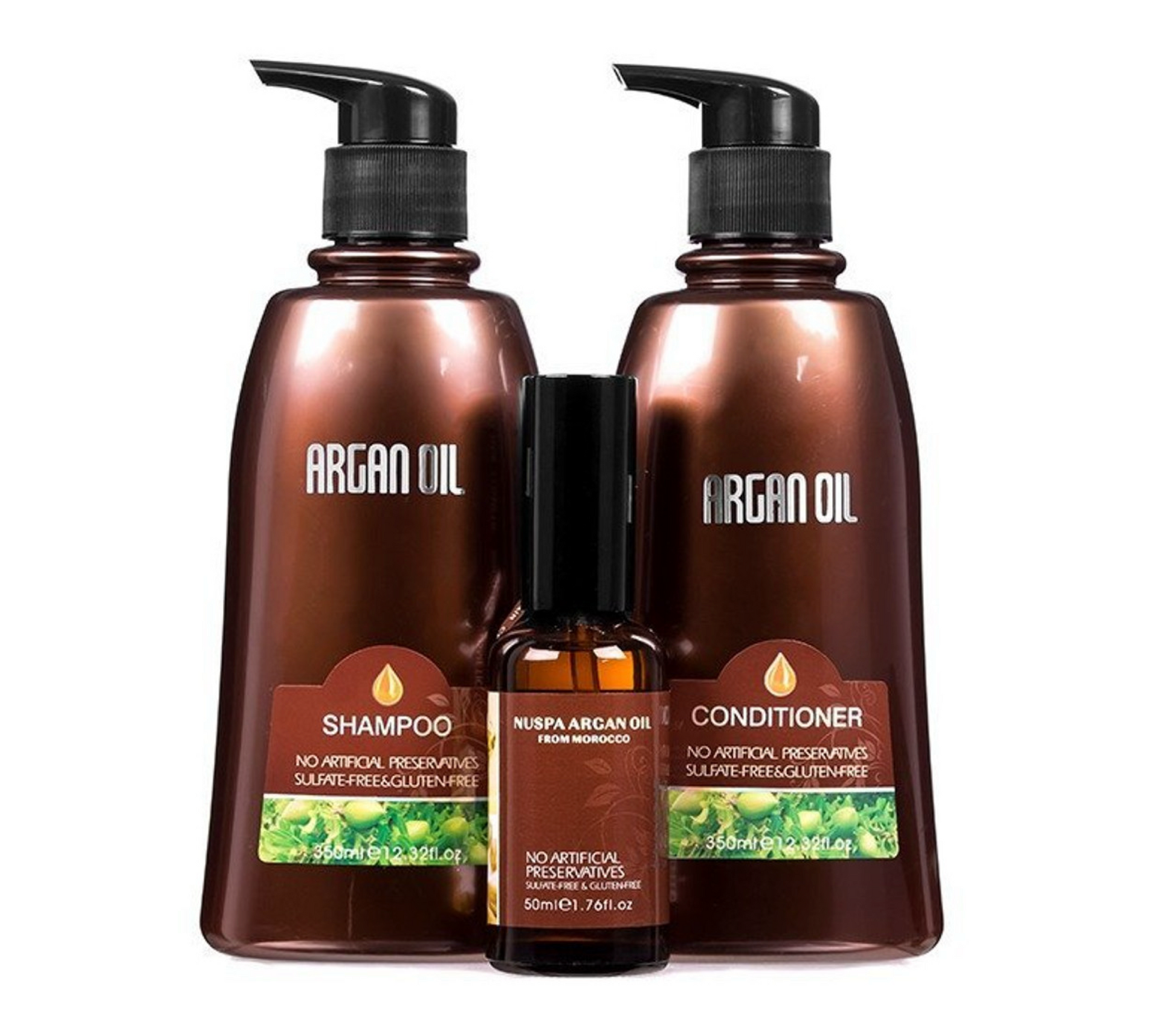 Argan Oil From Morocco Shampoo & Conditioner 350ml + Morocco Oil Serum 