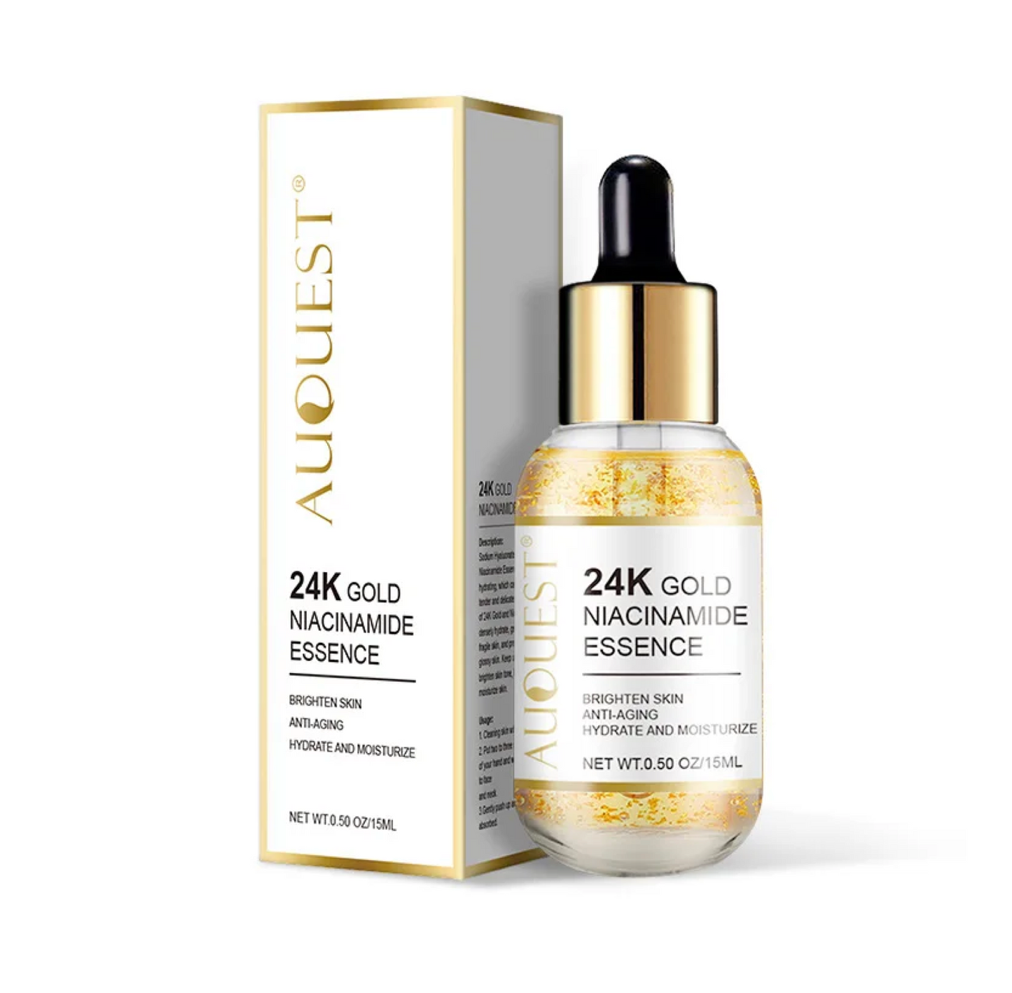 Auquest 24K Gold Niacinamide Essence Moisturiser 15ml