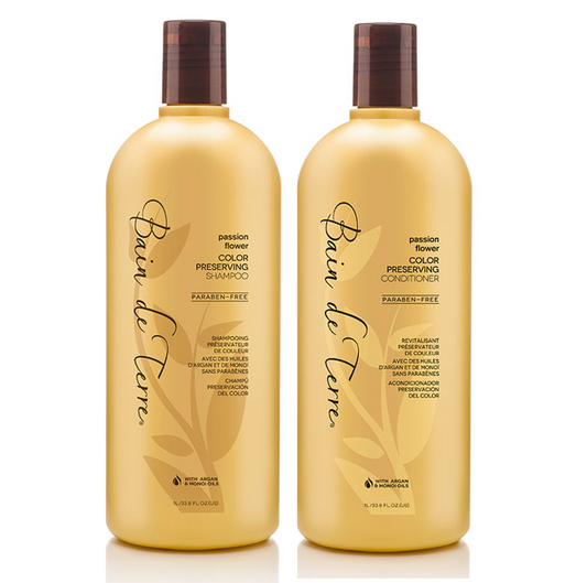 Bain de Terre Passion Flower Colour Preserving Shampoo and Conditioner 1000ml