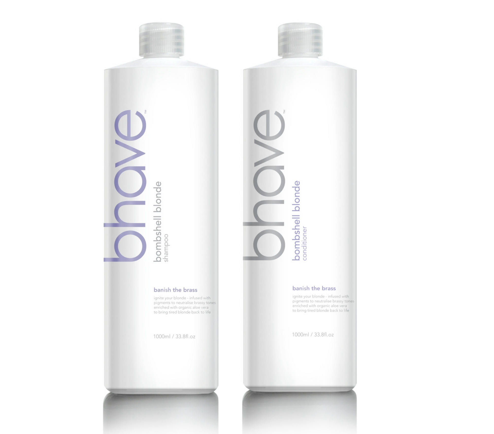 Bhave Bombshell Blonde Shampoo and Conditioner 1000ml 