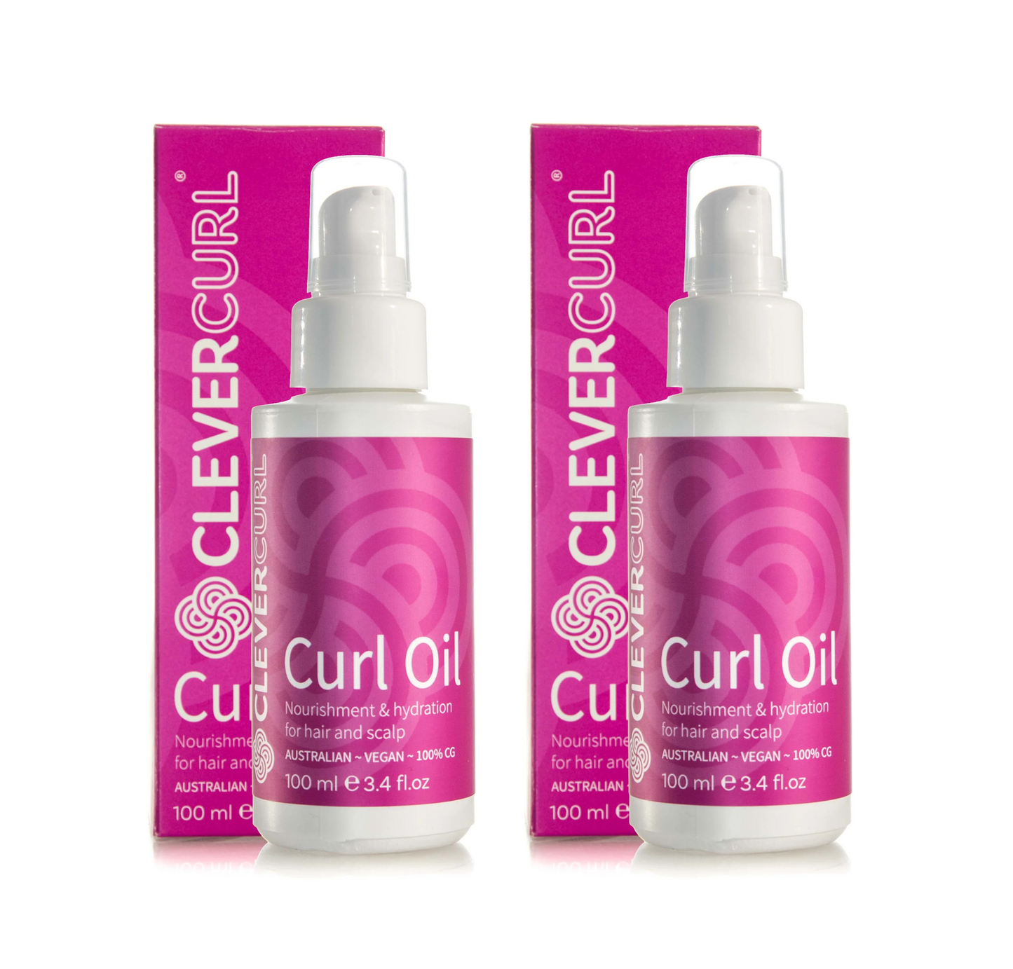 Clever Curl Curl Oil For Hair & Scalp 100ml (2pc)