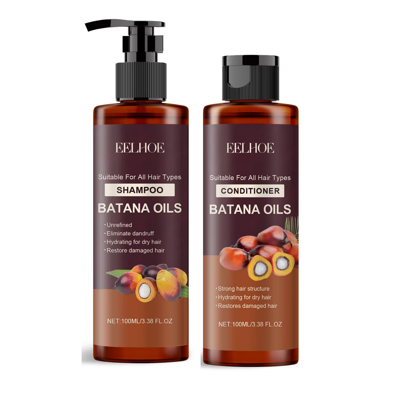 Eelhoe Batana Oil Shampoo and Conditioner 100ml