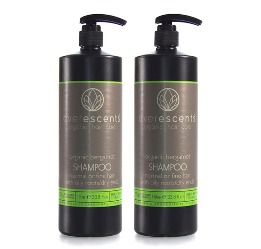 Everescents Organic Bergamot Shampoo 1000ml (2pc)