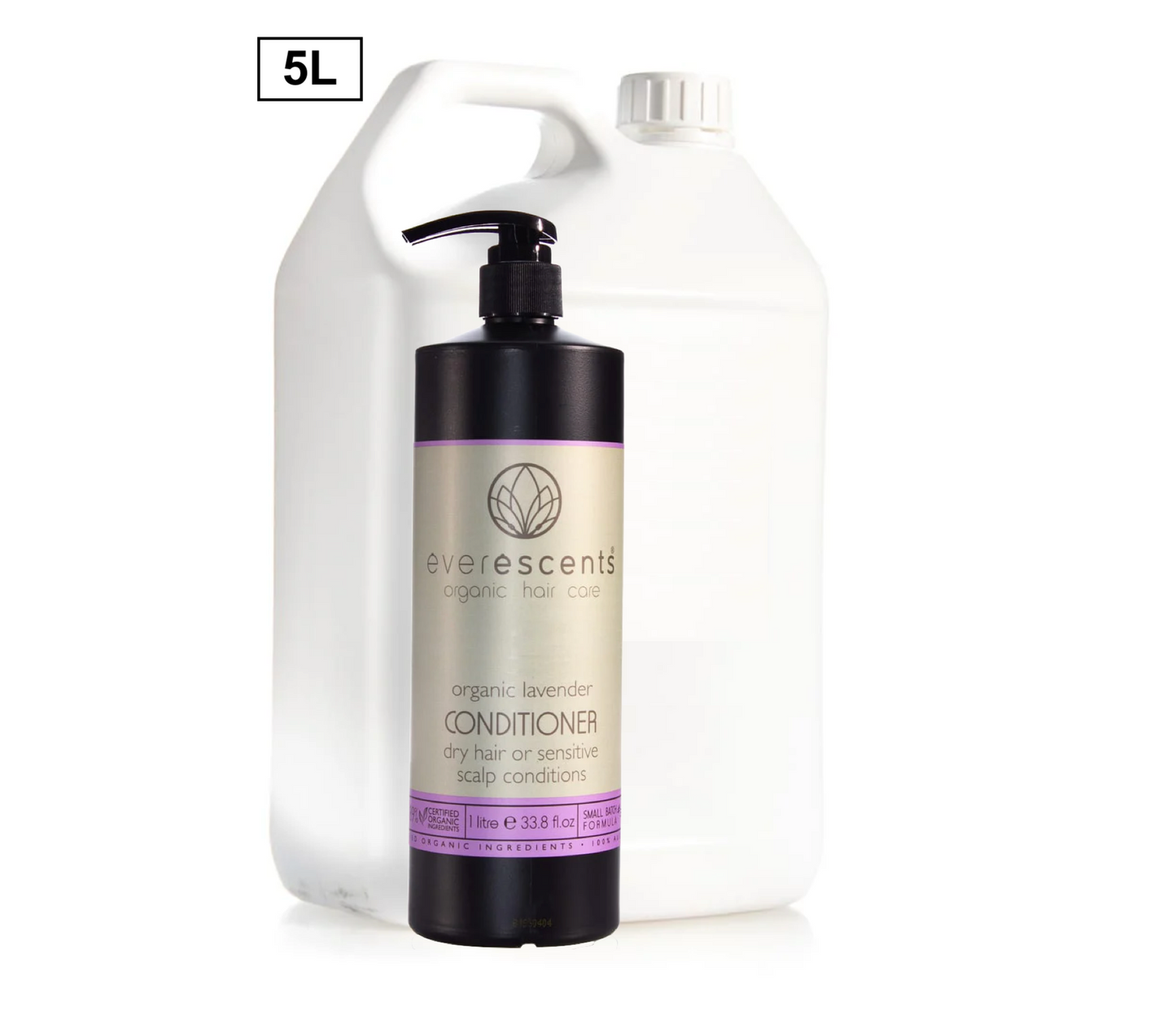 Everescents Organic Lavender Anti Dandruff Conditioner 5L Professional Use