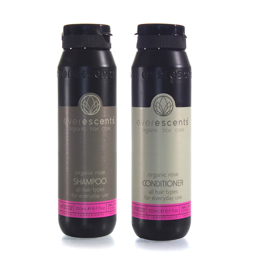 Everescents Organic Rose Hair Growth Shampoo and Conditioner 250ml