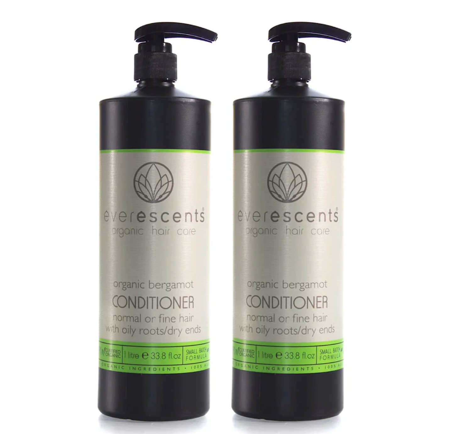 Everescents Organic Bergamot Conditioner 1000ml (2pc) 