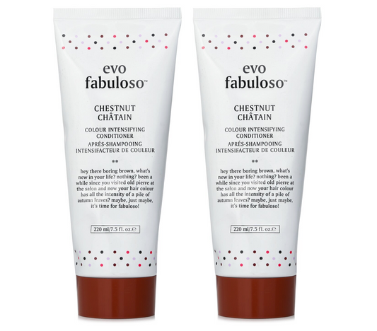 Evo Fabuloso Chestnut Colour Intensifying Conditioner 220ml (2pc)