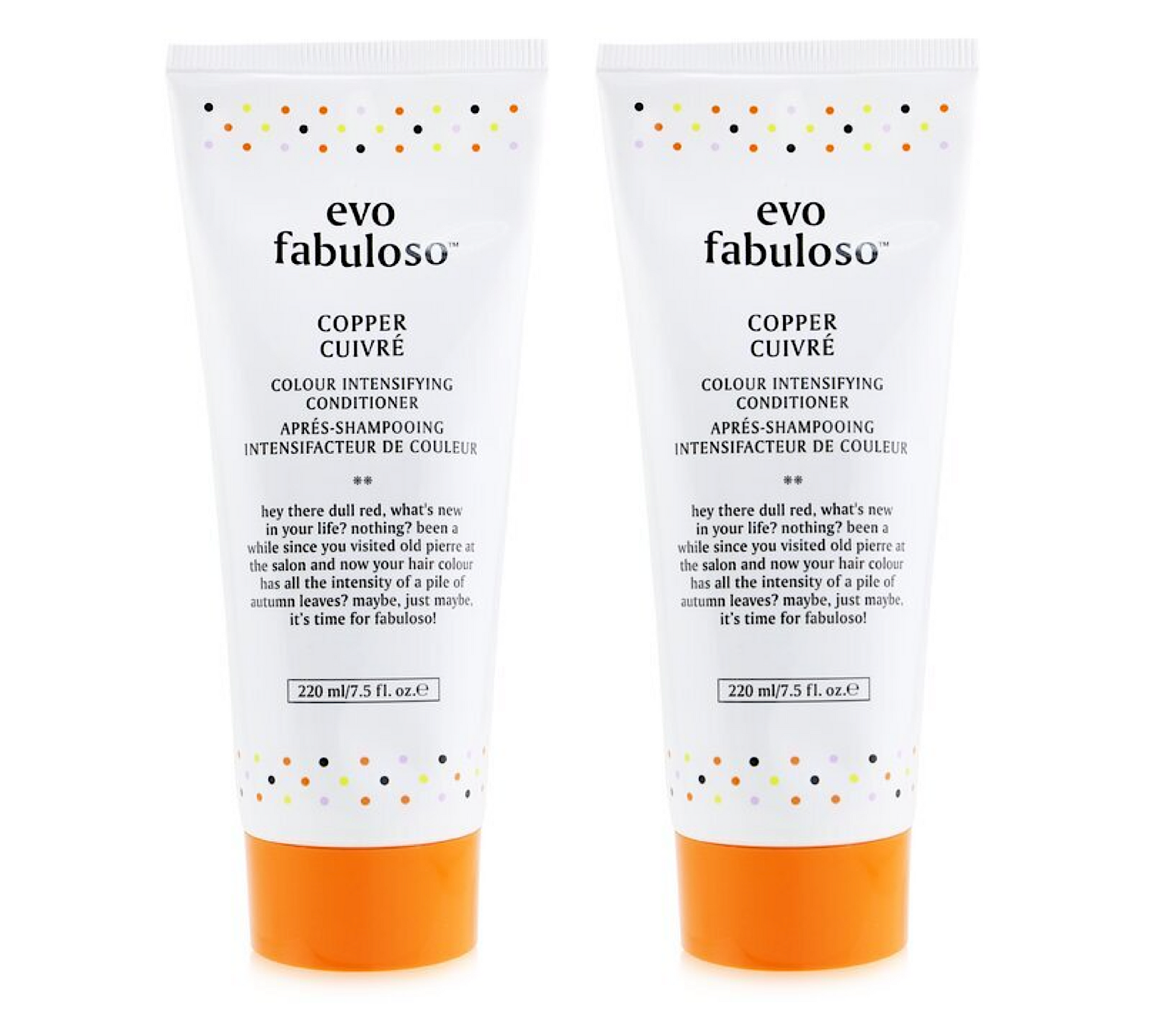 Evo Fabuloso Copper Colour Intensifying Conditioner 220ml (2pc)