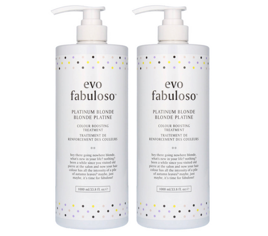 Evo Fabuloso Platinum Blonde Colour Boosting Treatment 1000ml (2pc)