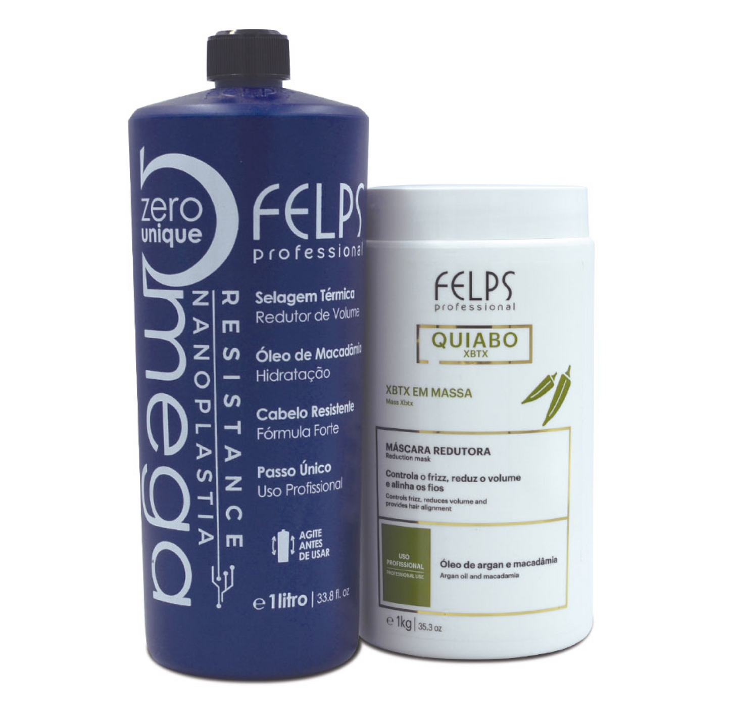 Felps Thermal Sealing Omega Zero Nanoplastia & XBTX Okra Smoothing Treatment Duo