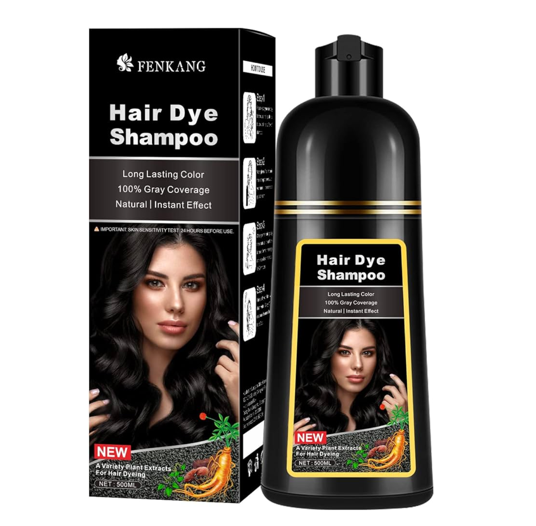 Fenkang Long Lasting Hair Dye Shampoo 500ml – Everything Keratin