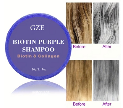 GZE Biotin Purple Shampoo Bar 90g