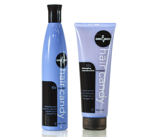 Girlboy TLC Shampoo and Detangling Reconstructive Treatment Duo