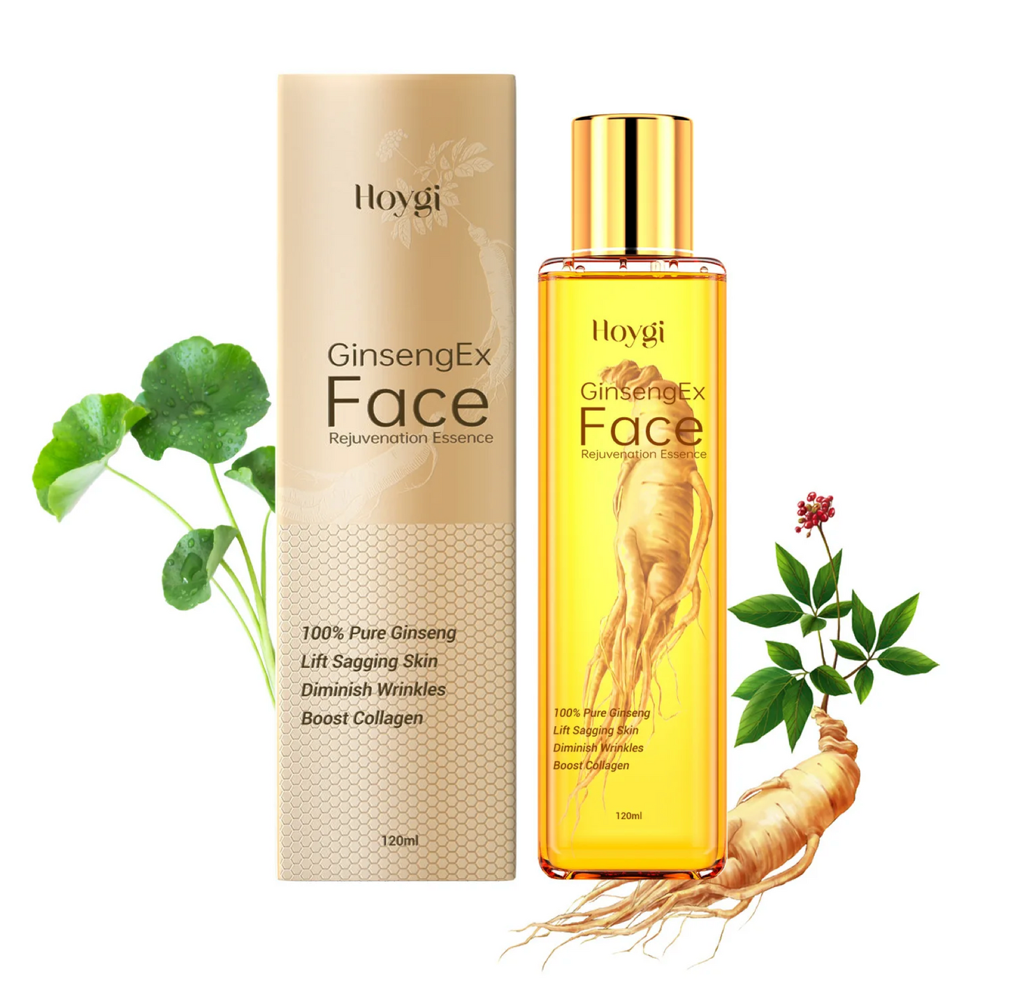 Hoygi Pure Ginseng Ex Face Rejuvenating Essence 120ml