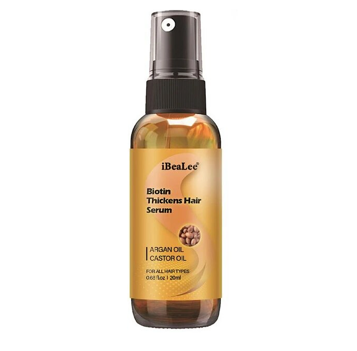 Ibealee Biotin Argan & Castor Oil Thickening Hair Serum 20ml