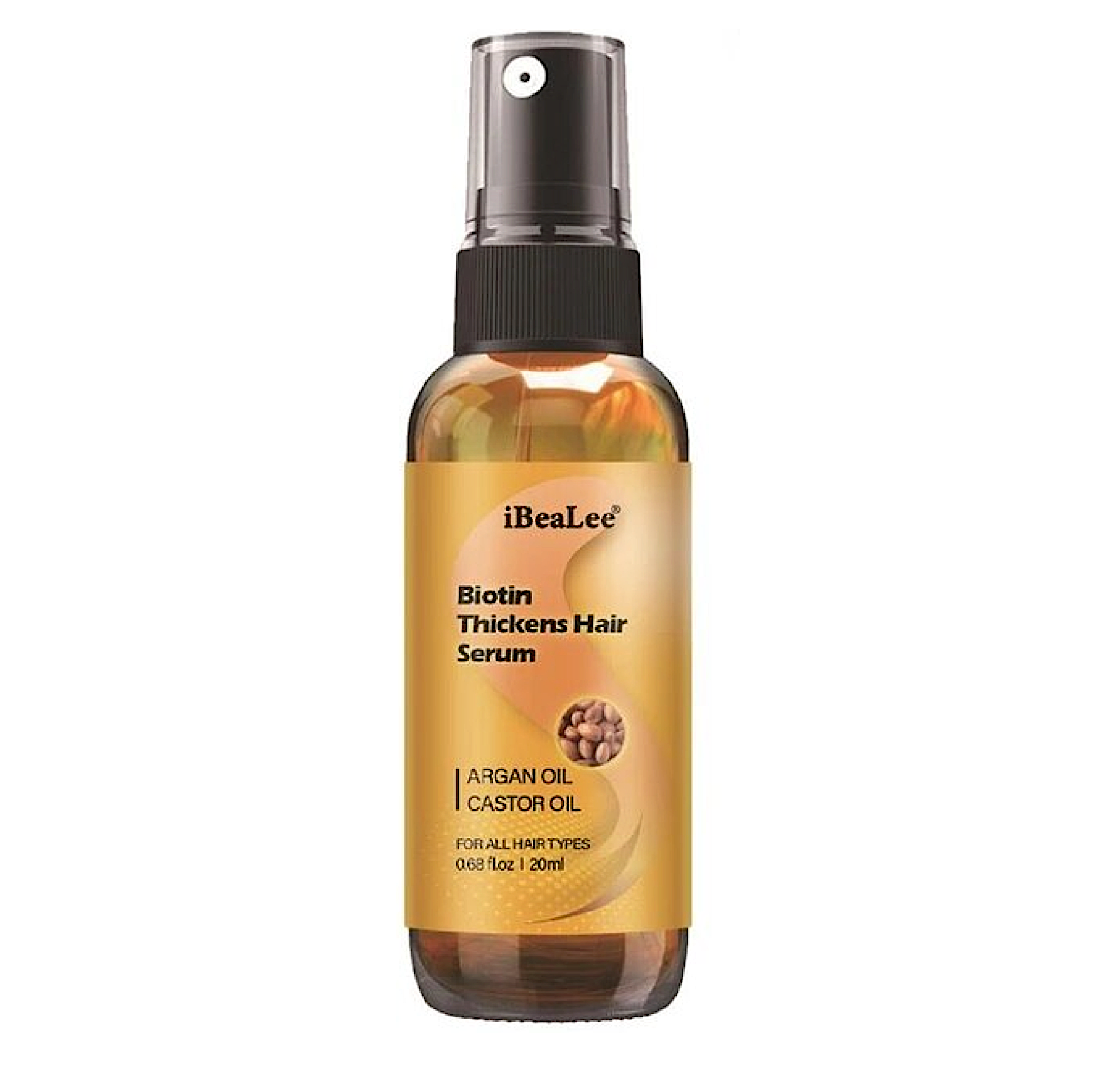 Ibealee Biotin Argan & Castor Oil Thickening Hair Serum 20ml