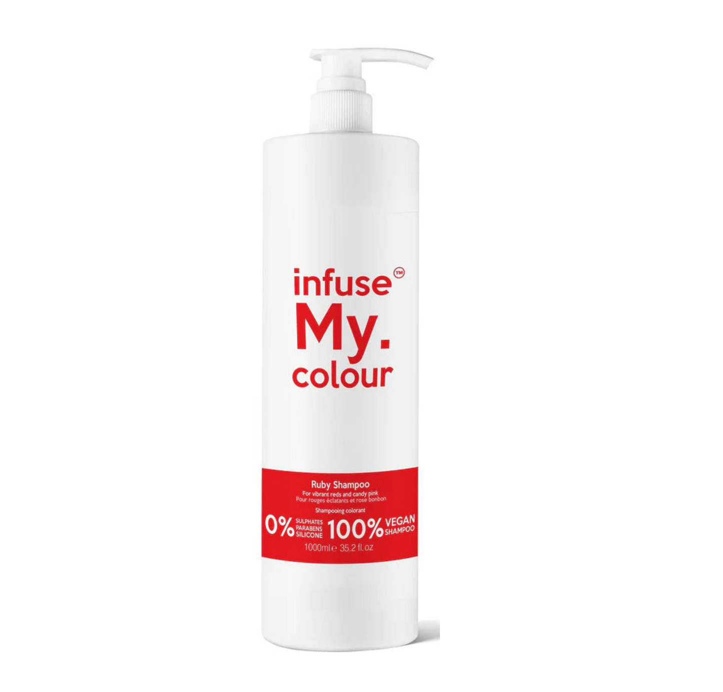 Infuse My Colour Ruby Red Candy Pink Shampoo 1000ml