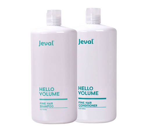 Jeval Hello Volume Fine Hair Shampoo and Conditioner 1000ml