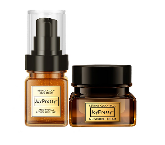 Joy Pretty Retinol Clock Anti Wrinkle Serum and Moisturiser Cream Duo