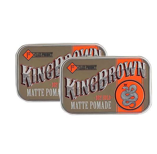 King Brown Matte Pomade 75g (2pc)