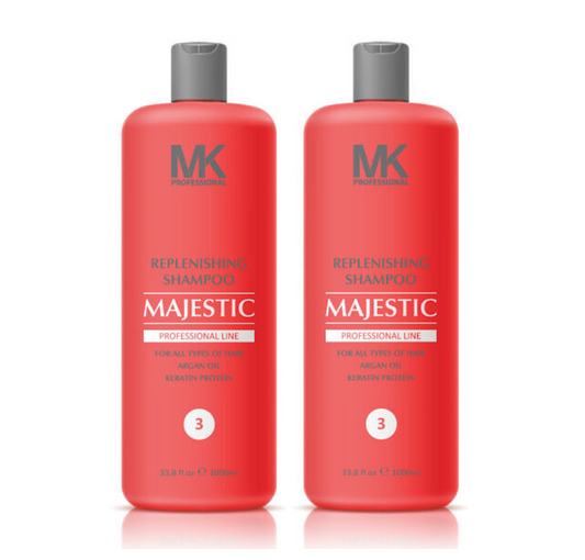 MK Professional Majestic Replenishing Keratin Shampoo 1000ml (2pc)