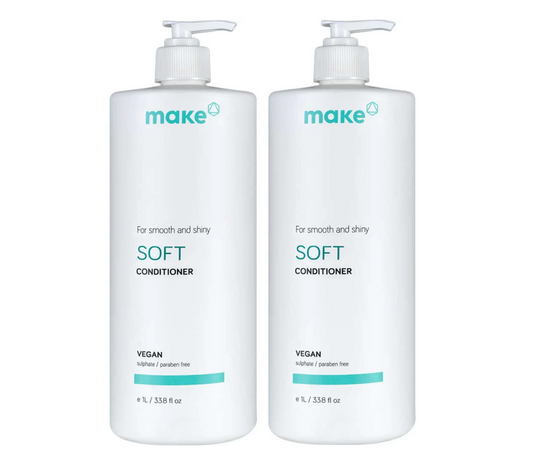 Make Soft Smooth & Shiny Conditioner 1000ml (2pc)