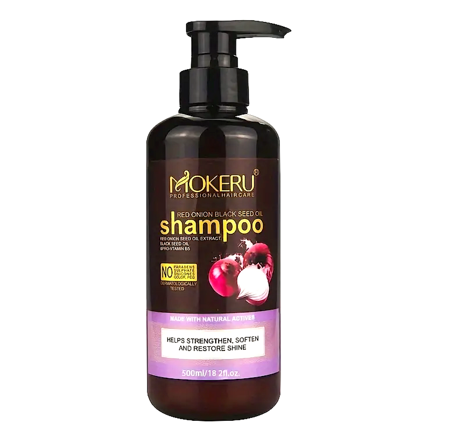 Mokeru Red Onion Black Seed Oil Shampoo 500ml