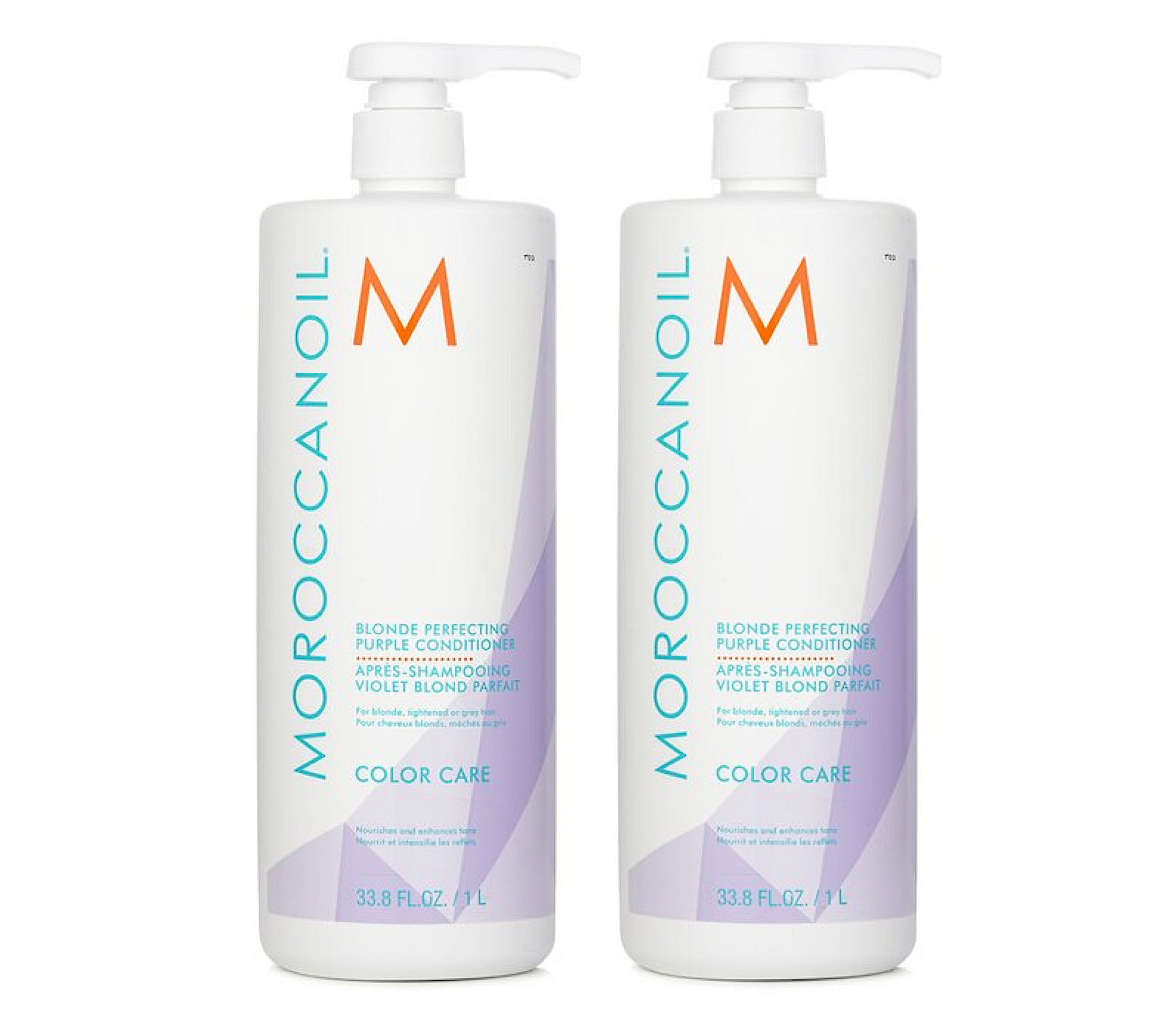 Moroccanoil Blonde Perfecting Purple Conditioner 1000ml Duo