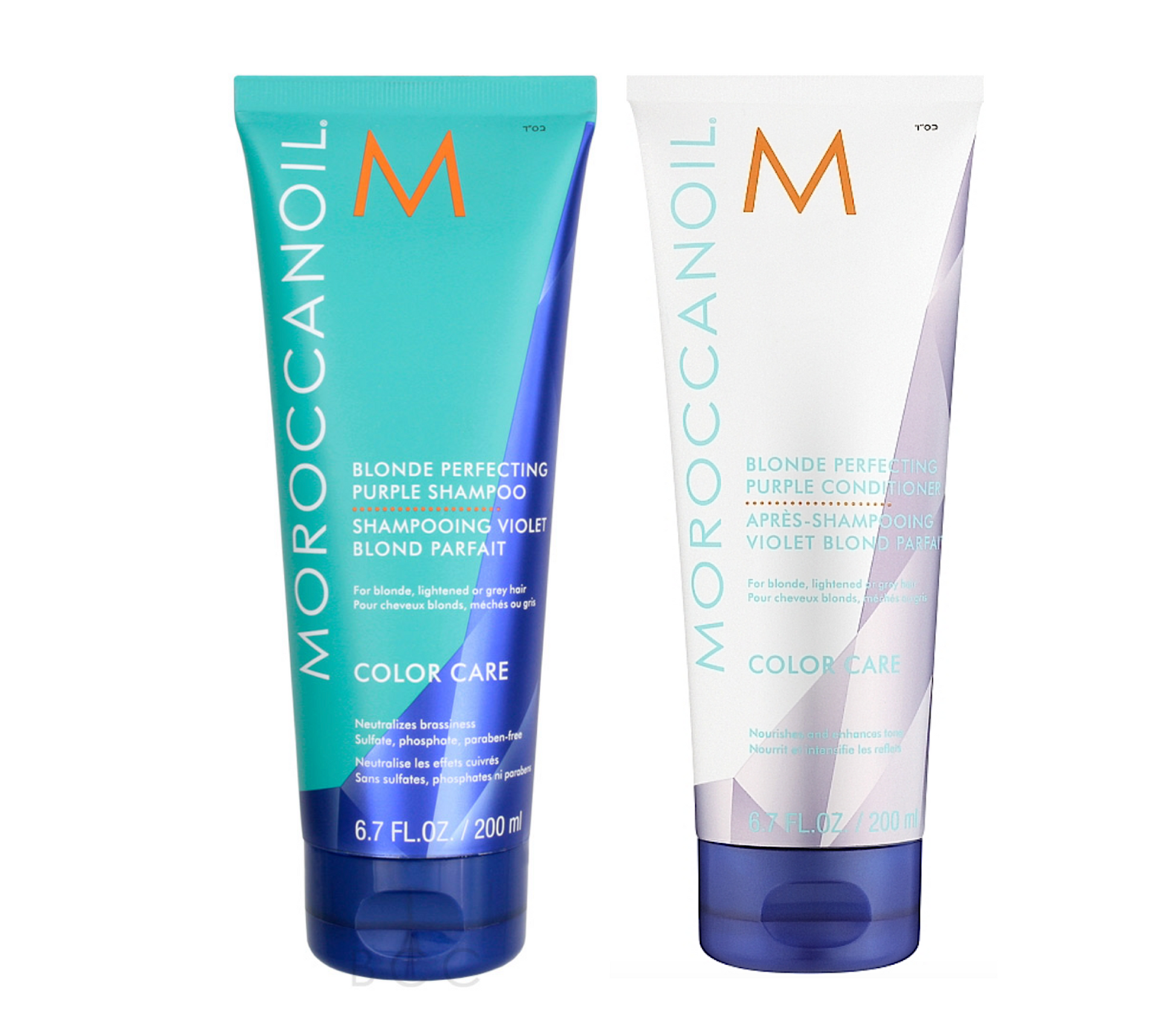 Moroccanoil Blonde Perfecting Purple Shampoo and Conditioner 200ml