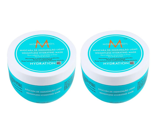 Moroccanoil Weightless Hydrating Hair Mask 250ml Duo