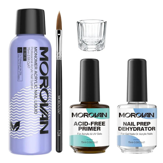 Morovan Acrylic Liquid for Nail Extension & Art Prep Liquid Kit