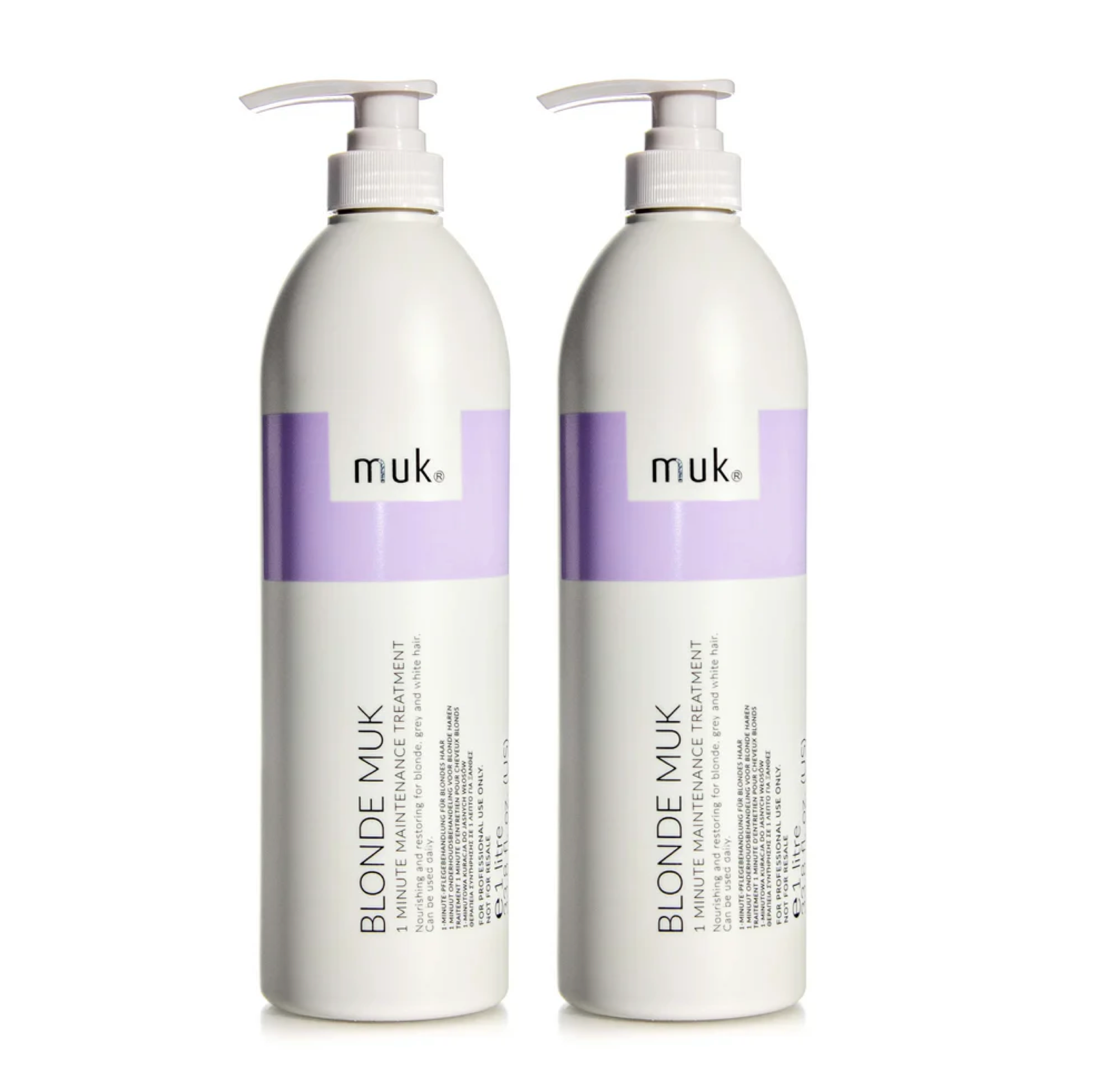 Muk Blonde 1 Minute Maintenance Treatment 1000ml (2pc)