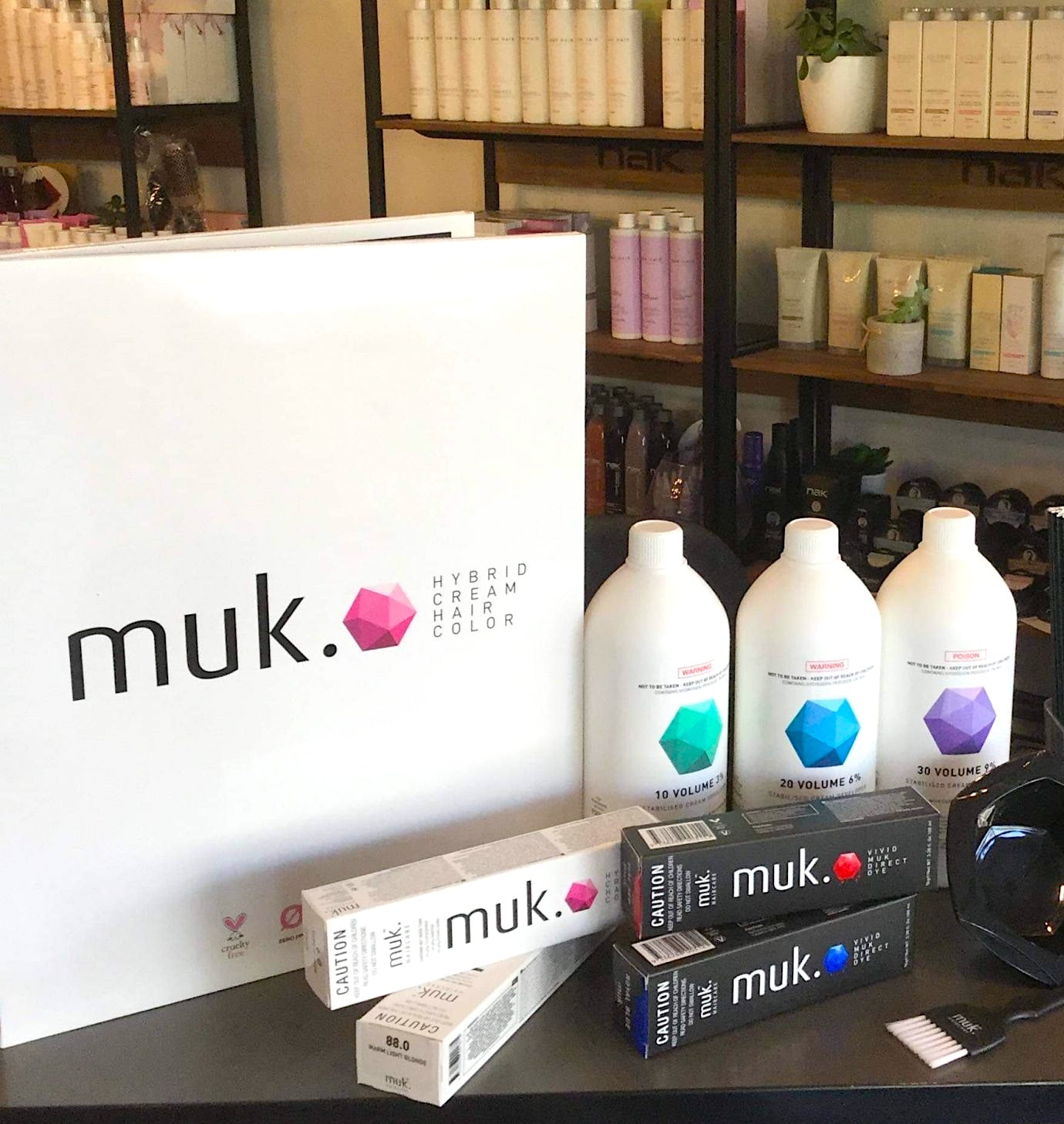 Muk Hybrid Cream Hair Colour Chart
