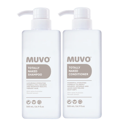 Muvo Totally Naked Shampoo and Conditioner 500ml