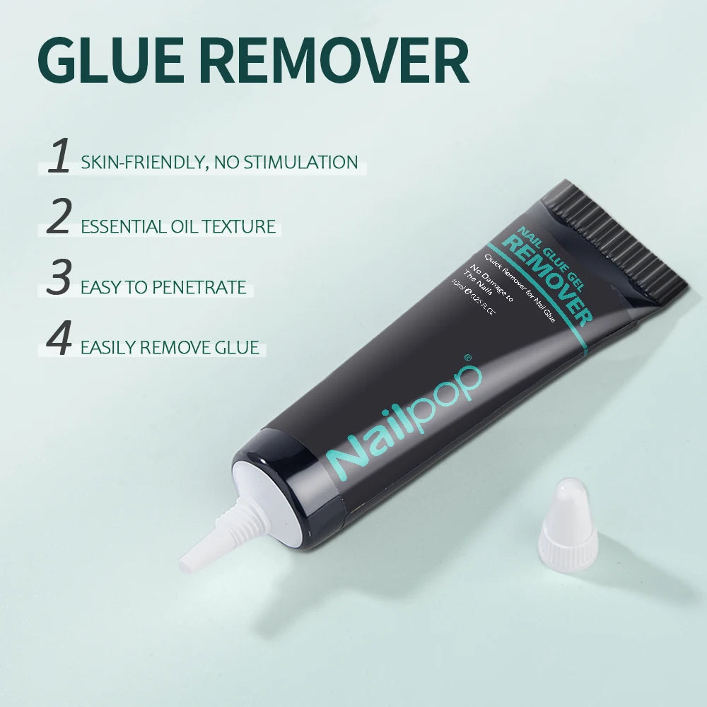 Nailpop Nail Glue Gel and Glue Gel Remover Duo