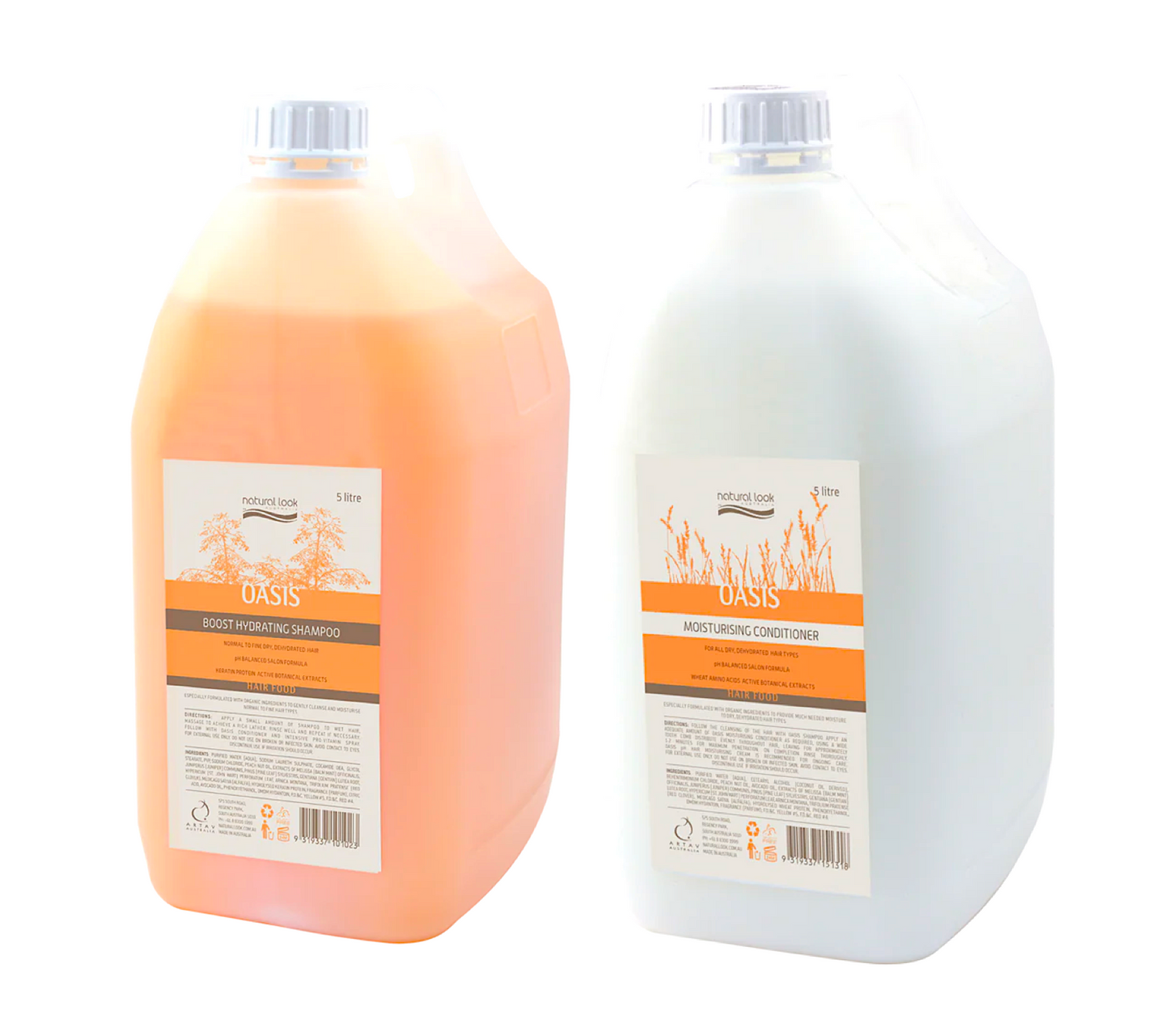 Natural Look Oasis Boost Hydrating Shampoo and Moisturising Conditioner 5L