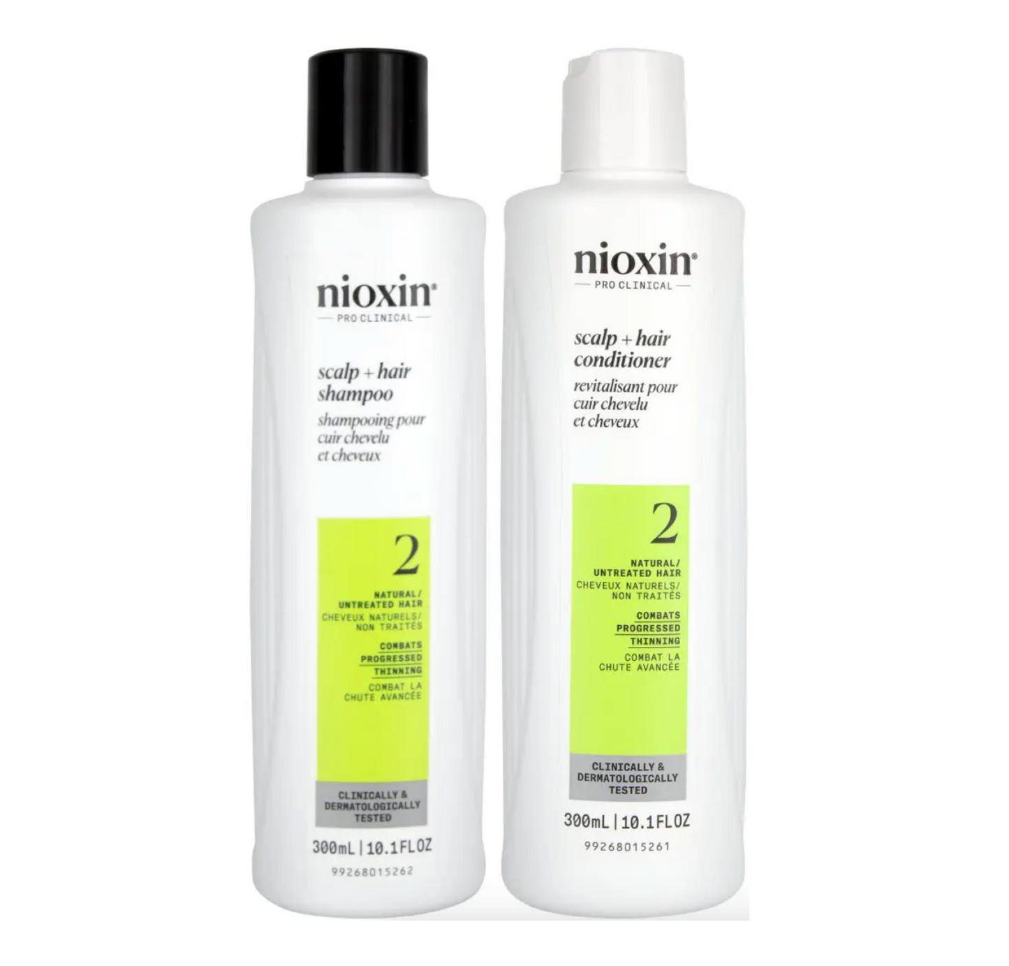 Nioxin Scalp & Hair System 2 Peppermint Shampoo and Conditioner 300ml