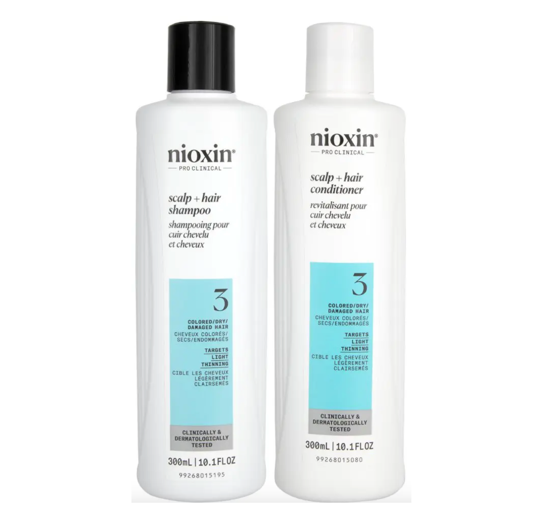 Nioxin Scalp & Hair System 3 Colored Dry Shampoo and Conditioner 300ml 