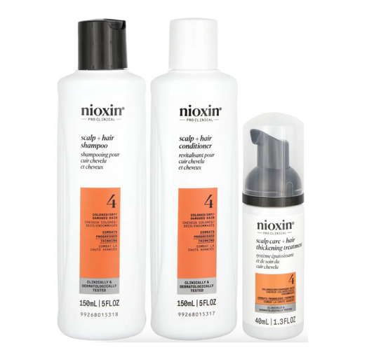 Nioxin System 4 Progressed Thinning Shampoo & Conditioner 150ml + Treatment (3pc) Trial