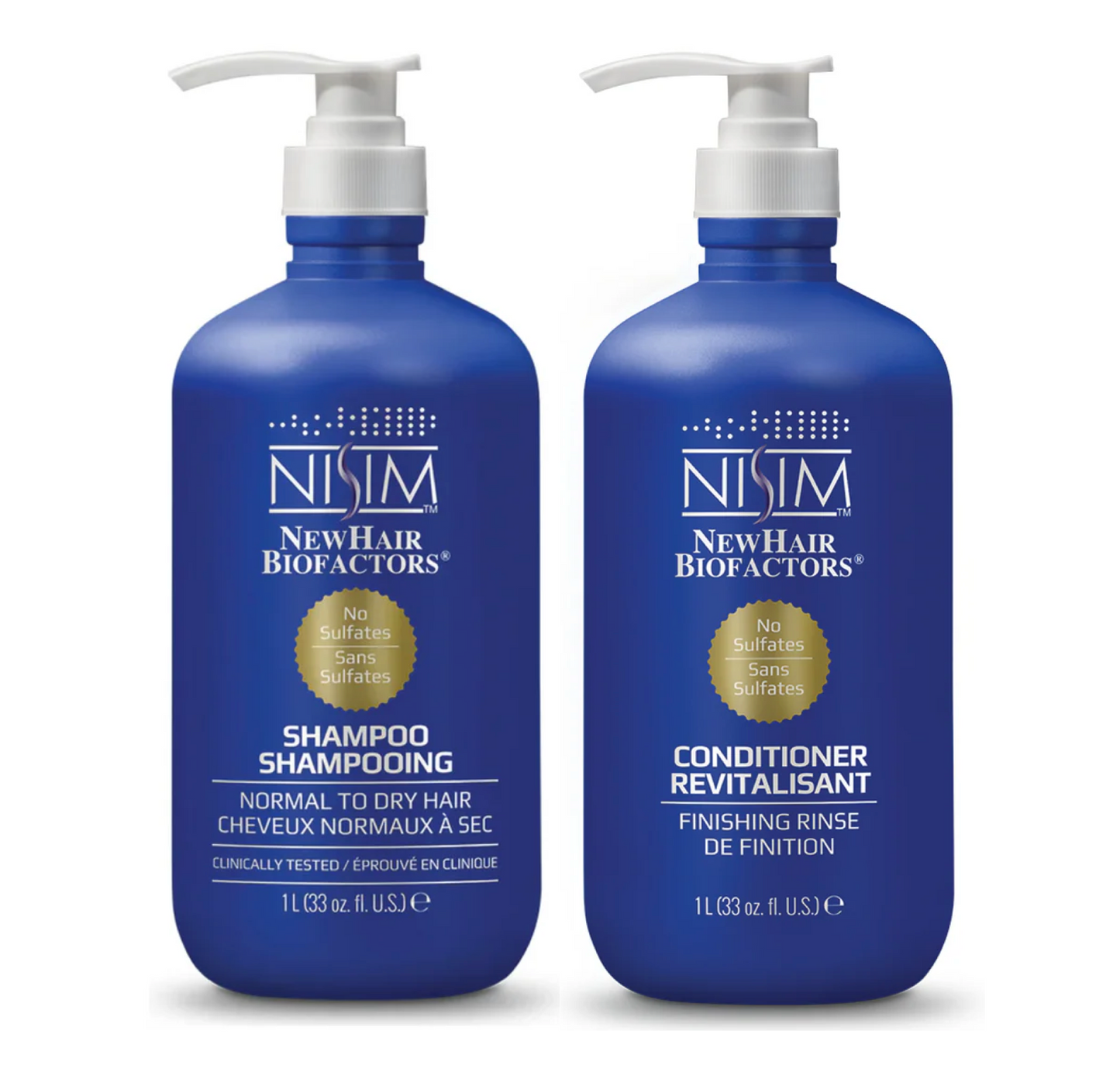 Nisim New Hair Growth Revitalisant Shampoo & Conditioner Rinse 1000ml 