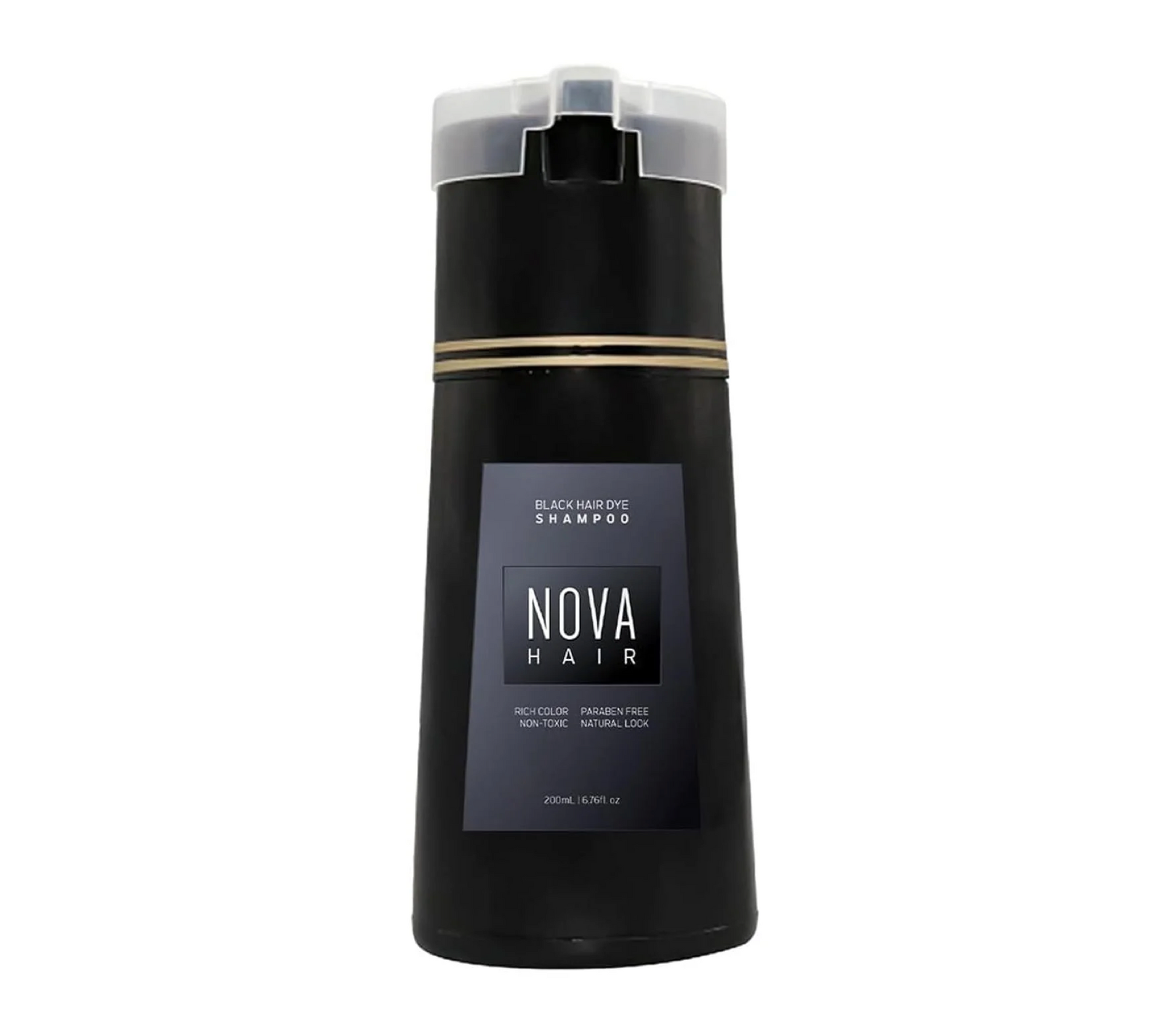 Nova Hair Black Hair Dye Shampoo 200ml 