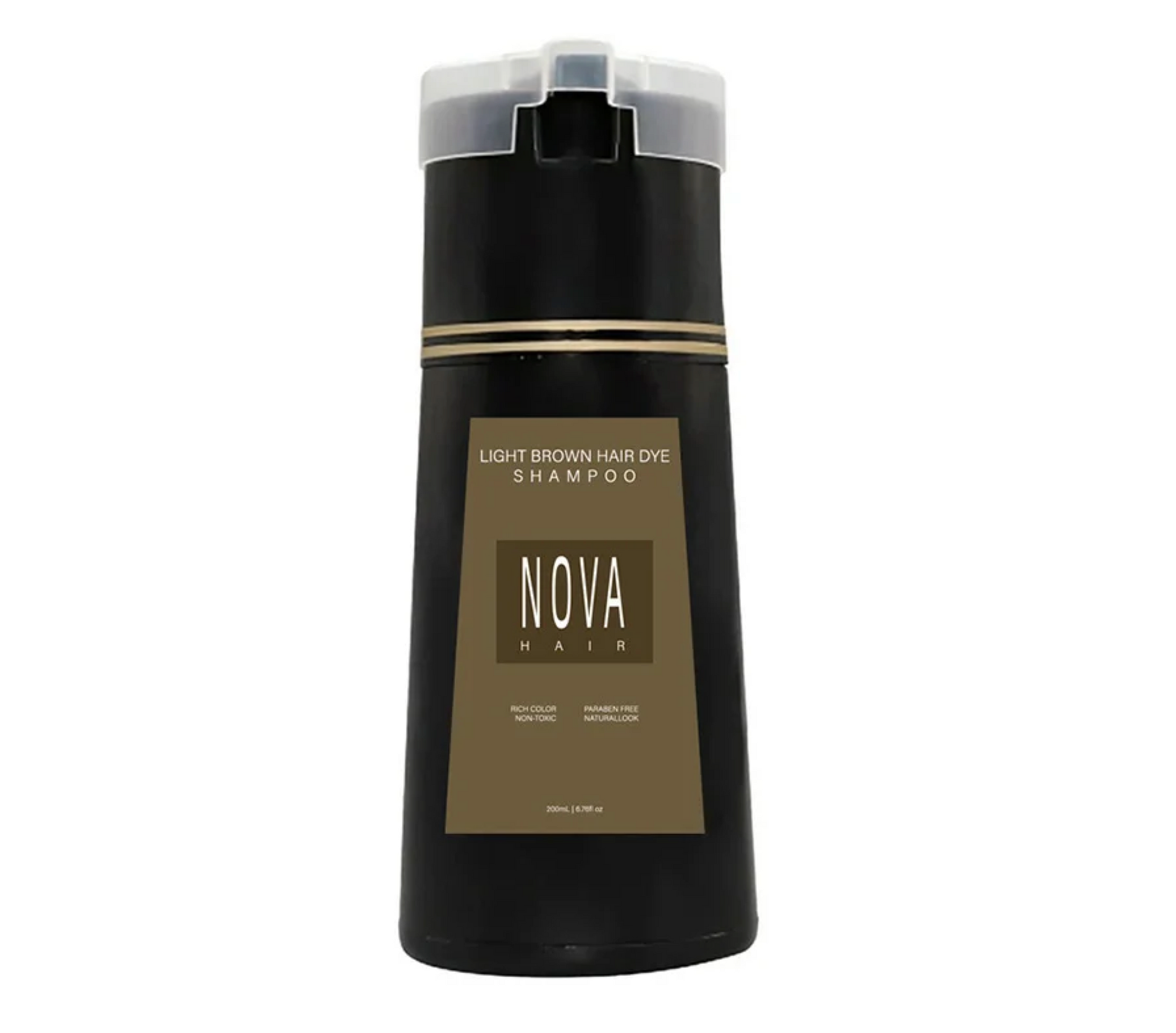 Nova Hair Light Brown Hair Dye Shampoo 200ml