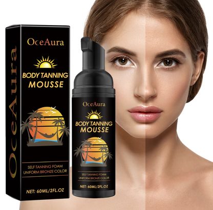 Oceaura Body Tanning Mousse Self Tanning Foam 60ml