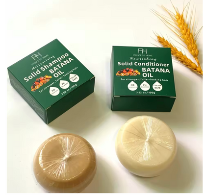 Princess Hume Nourishing Batana Oil Shampoo and Conditioner Bar 100g 