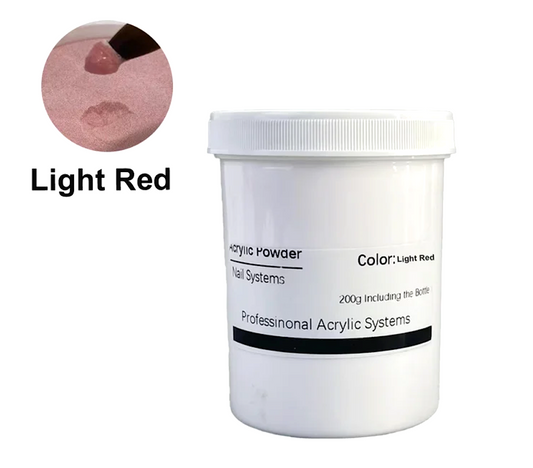 Professional Nails Acrylic Powder Nail Systems Light Red 200g 