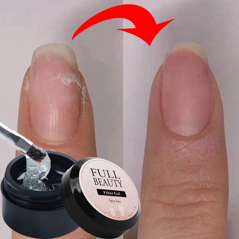 Professional Nails Cracked Nail Repair Ge Full Beauty Fiber Gel 5g